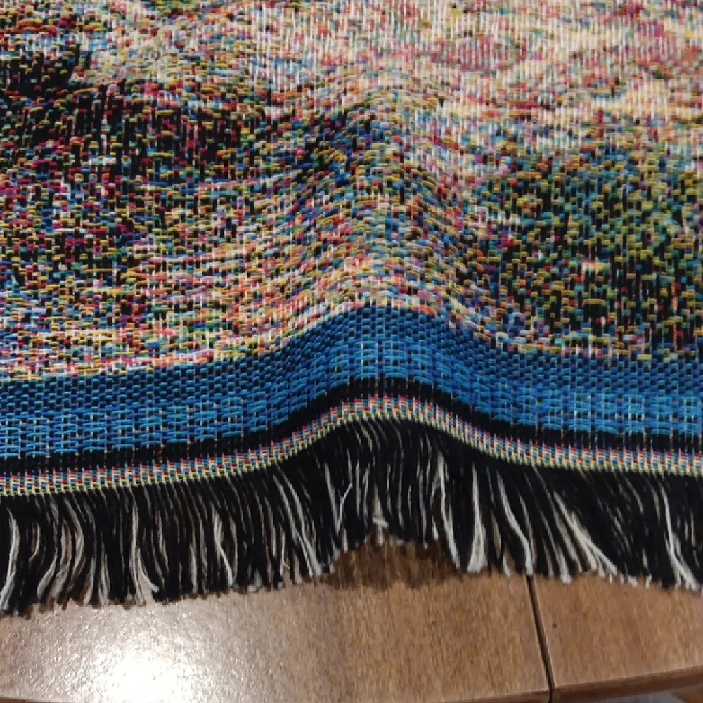 Scenic Tapestry Wall Hanging, Thomas Kincaid Throw Blanket, Brand New